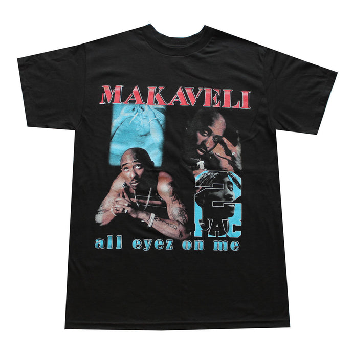 Makaveli Vintage Rap Men's T-Shirt Black Print